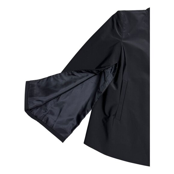 GSTQ Luxury Designer Slit Sleeves Formal Black Jacket Blazer Womens 2XL - Picture 5 of 6